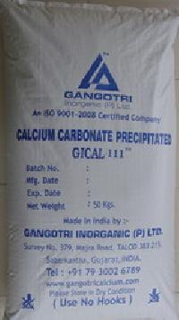 Calcium carbonate precipitated