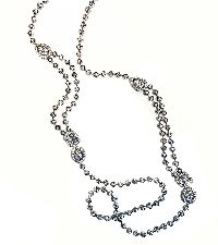 Art deco style diamond necklace