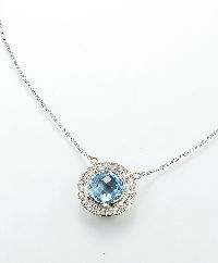 diamond floating pendant necklace