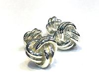 Sterling silver knot cufflinks