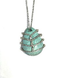 turquoise diamond pendant