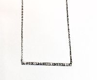 white diamond bar necklace