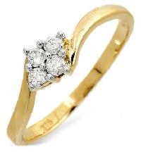 Gold Diamond Ring - Dr 006