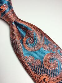 printed silk neck tie