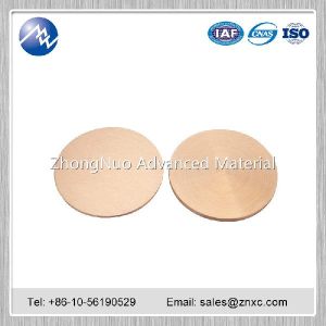 High Purity Copper Sputtering Target 99.9999% 6N Cu Target