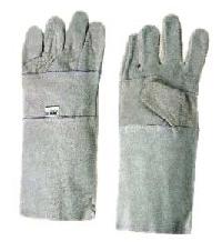 Double Palm Leather Gloves (White)