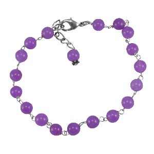 Purple Quartz Gemstone Bracelet