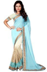 Sky Blue Georgette Sarees