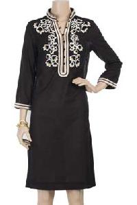 Ladies Black Cotton Kurti