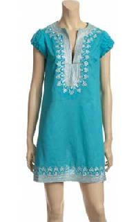 Ladies Blue Cotton Kurti