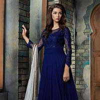 Patel Marketers  Royal blue soft net desiner   salwar suit pm-22