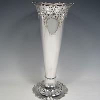 Silver Flower Vase