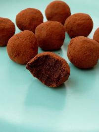 orange truffle ball chocolate