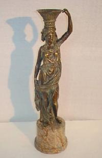 Lady Figurine Brass Sculpture
