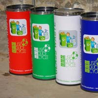 Color Coded Dustbin Steel