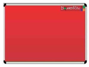 Red Notice Board(5 feet x 4 feet) by BoardRite