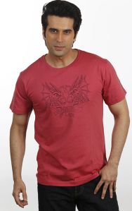 Men Pink Dragon T Shirt