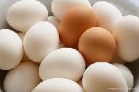 Fresh Brown Eggs and Fresh White Eggs