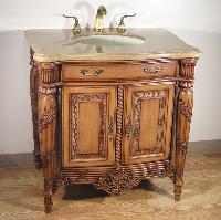 carved wooden cabinets