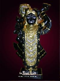 Black Marble Sreenathji Statues