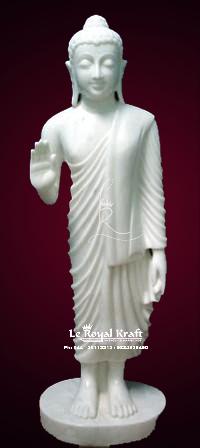 White Marble Buddha Statues