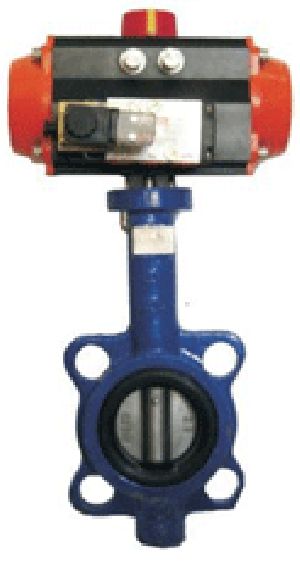 actuated butterfly valve