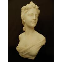 marble lady bust statue