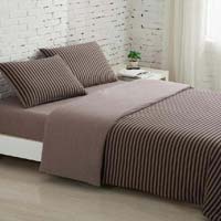 Fitted Striped Bed Sheet Set