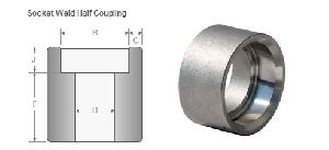 Half Coupling Socket Weld Fitting