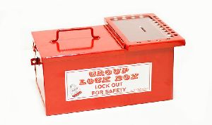 METAL WITH LID GROUP LOCKOUT BOX