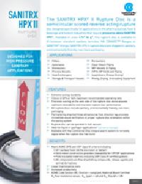 SANITRX HPX Datasheet