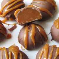 Chocolate -Almond caramel truffle