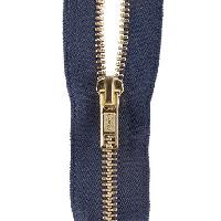 brass metal zipper