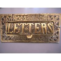 brass polished letter plate
