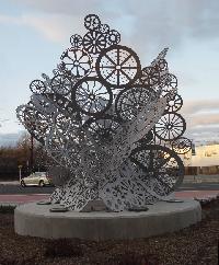 fabricated steel sculpture