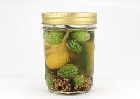 organic pickled gherkins