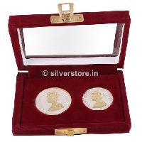 30 gm Gold Plated Silver Queen Victoria Coins