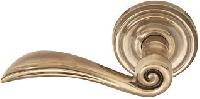 brass door lever handle
