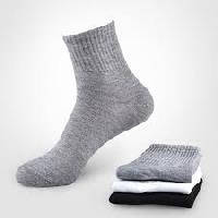 Men Gray Color Sports Socks