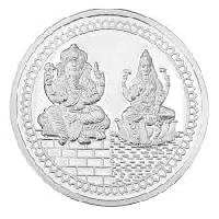 Laxmi & Ganesh Trimurti Silver Coins