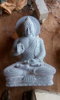 Stone Buddha 3 Feet Statue
