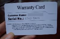 Warranty Cards