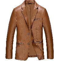 Casual Mens Leather Blazer