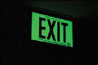 Glow Exit Sign