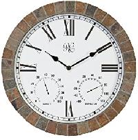 Metal Tile With Clock