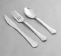 Silver Coated Plastic Cutlery