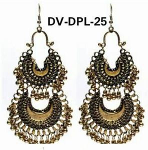 Double Decker Afghani Earrings