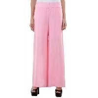 Chick Garb Pink Cotton Lycra Palazzo Pants