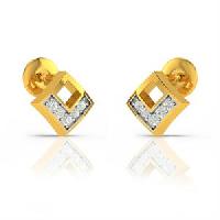 Audrey Diamond Gold Earrings