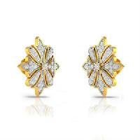 Cecila Diamond Gold Earrings